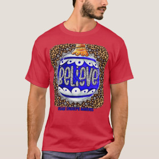 Usher Syndrome Awareness Glauve Ornament Leopard T-Shirt