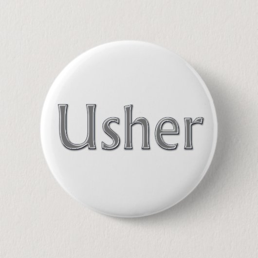 Usher Wedding Button (Vorderseite)
