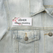 Usher Wedding Cherry Blüten Magnetic Back Namensschild (Beispiel)