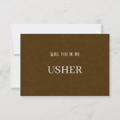 Usher Wedding Vorschlag Card Dankeskarte (Rückseite)