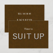Usher Wedding Vorschlag Card Dankeskarte (Vorne/Hinten)