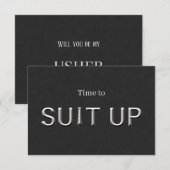 Usher Wedding Vorschlag Card Dankeskarte (Vorne/Hinten)