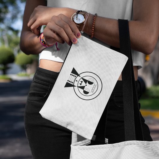 Ushi Zodiac - Geometrisches Ox-Symbol Zubehörtasche