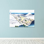 Ushibori in der Provinz Hitachi Leinwanddruck (Insitu (Holzboden))