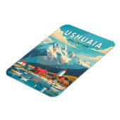 Ushuaia Argentina Travel Art Vintag Magnet (Linke Seite)