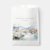 Ushuaia, Argentina Watercolor Landscape Wedding Geschenktütchen (Vorderseite)