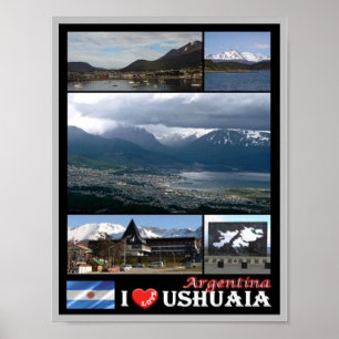 Ushuaia - I Liebe - Argentinien - Poster