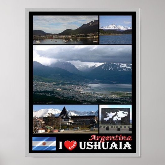 Ushuaia - I Liebe - Argentinien - Poster (Vorne)