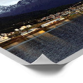 Ushuaia - Nachts - Argentinien - Poster (Ecke)