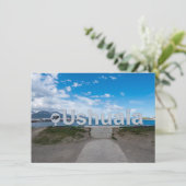 Ushuaia Sign Einladung (Stehend Vorderseite)