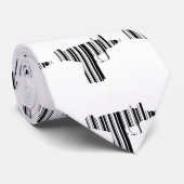 USI BAR CODE Gun Barcode Muster Design Krawatte (Gerollt)