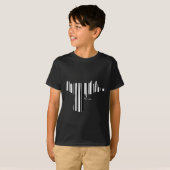 USI BAR CODE Gun Barcode Muster Design T-Shirt (Vorne ganz)