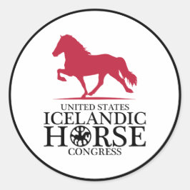 USIHC-Aufkleber Runder Aufkleber