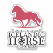 USIHC Custom Cut Vinyl Sticker (Vorderseite)