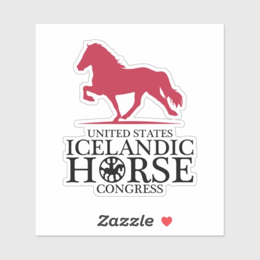 USIHC Custom Cut Vinyl Sticker (Blatt)