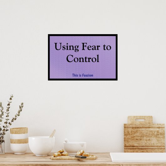 Using Fear to Control Poster (Küche)