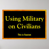Using Military on Civilians Poster (Vorne)