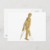 UsingCrutches031910 Postkarte (Vorne/Hinten)