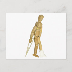 UsingCrutches031910 Postkarte