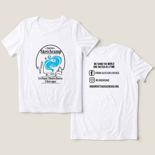 Usk Chicago SketchCamp 2026 Tri-Blend Shirt (Design Vorderseite & Rückseite)