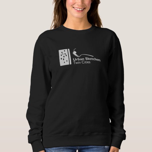 USK TwinCities White Logo Women's Basic Sweatshirt (Vorderseite)