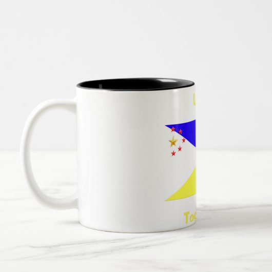 USK/USA Together Two-Tone-Coffee-Tasse Zweifarbige Tasse (Links)