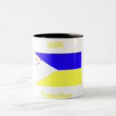 USK/USA Together Two-Tone-Coffee-Tasse Zweifarbige Tasse (Mittel)