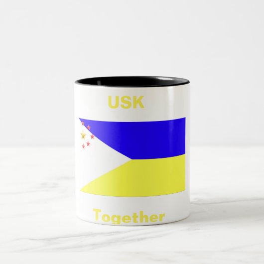 USK/USA Together Two-Tone-Coffee-Tasse Zweifarbige Tasse (Mittel)