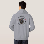USMC 250 Years of Badassery Camo Dog Hoodie (Schwarz voll)