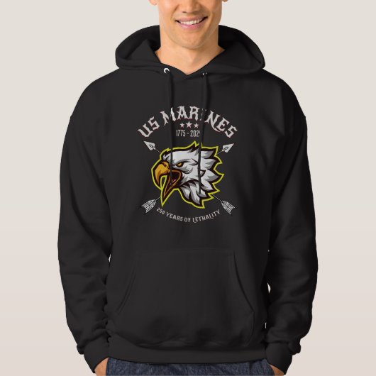 USMC 250 Years of Lethality Hoodie (Vorderseite)