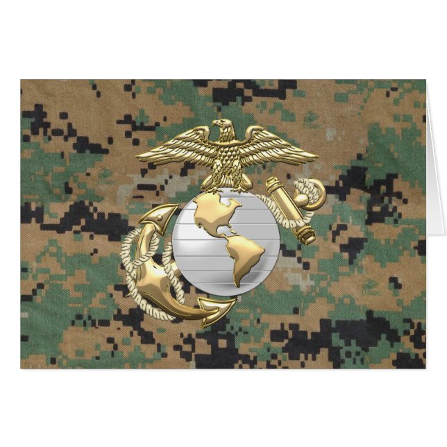 USMC Adler, Globe & Anchor (EGA) [3D] (Vorderseite (Horizontal))