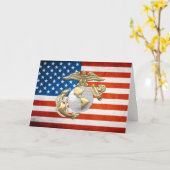 USMC Adler, Globe & Anchor (EGA) [3D] Karte (Gelbe Blume)