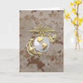 USMC Adler, Globe & Anchor (EGA) [3D] Karte (Gelbe Blume)
