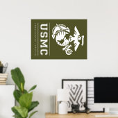 USMC Afghanistan Veteran Poster (Heimbüro)