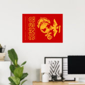 USMC Afghanistan Veteran Poster (Heimbüro)
