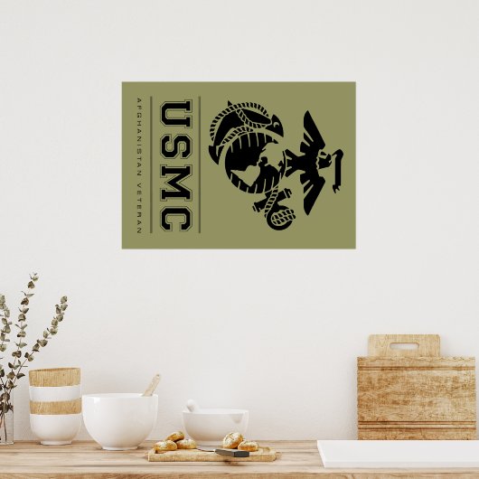 USMC Afghanistan Veteran Poster (Küche)