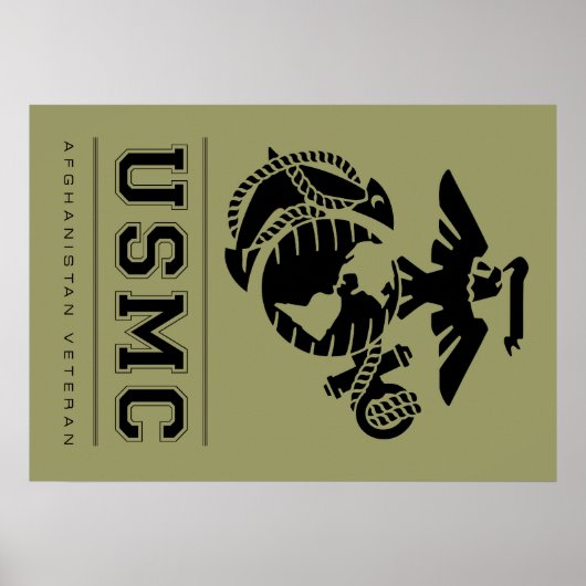 USMC Afghanistan Veteran Poster (Vorne)
