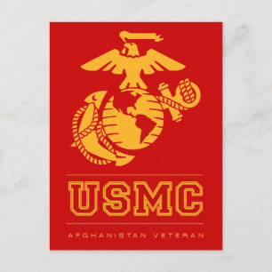 USMC Afghanistan Veteran Postkarte
