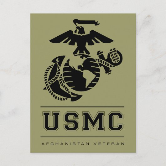 USMC Afghanistan Veteran Postkarte (Vorderseite)
