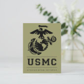 USMC Afghanistan Veteran Postkarte (Stehend Vorderseite)