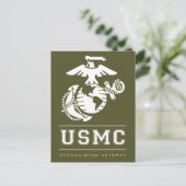 USMC Afghanistan Veteran Postkarte (Stehend Vorderseite)
