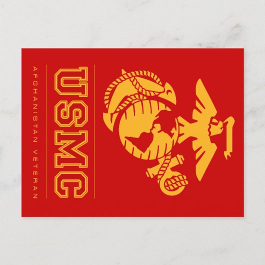 USMC Afghanistan Veteran Postkarte (Vorderseite)
