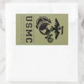 USMC Afghanistan Veteran Rechteckiger Aufkleber (Tasche)