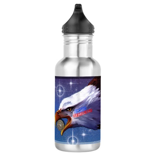 USMC American Eagle United States Marine Edelstahlflasche (Rechts)