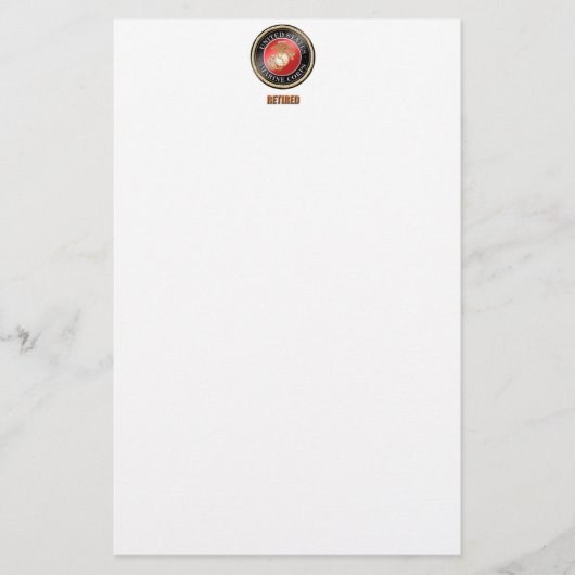Usmc-Aufkleber Briefpapier (Vorderseite)
