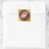 USMC-Aufkleber Quadratischer Aufkleber (Tasche)