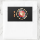 USMC-Aufkleber Rechteckiger Aufkleber (Tasche)