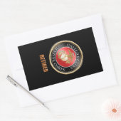 USMC-Aufkleber Rechteckiger Aufkleber (Umschlag)