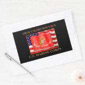 USMC-Aufkleber Rechteckiger Aufkleber (Umschlag)