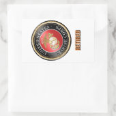 USMC-Aufkleber Rechteckiger Aufkleber (Tasche)